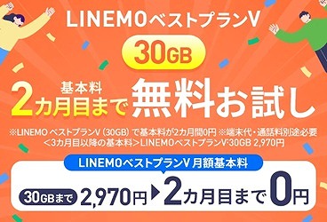 LINEMOトライアルキャンペーン お試しキャンペーン