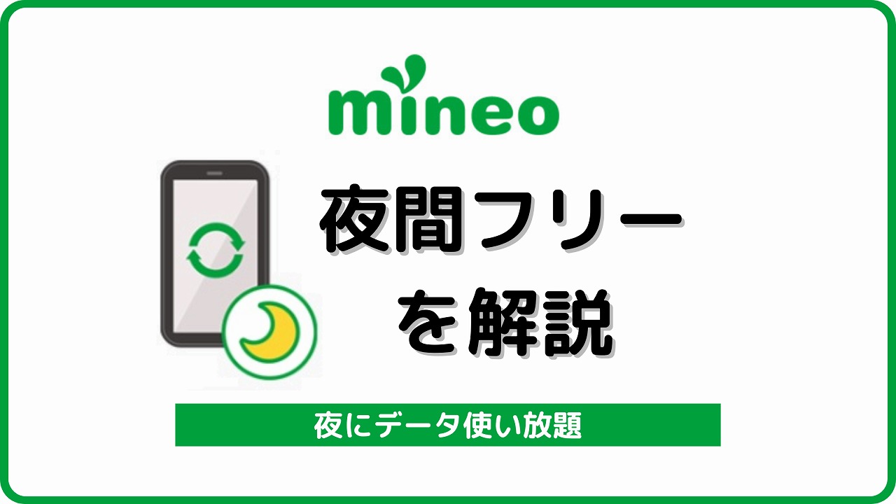 mineo 夜間フリー マイネオ