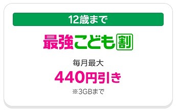 最強こども割 楽天モバイル